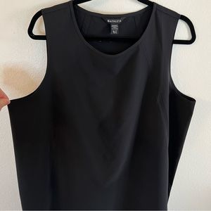 NEW Athleta Zephyr Refined Tank Black Size XL Lightweight UPF 50+
